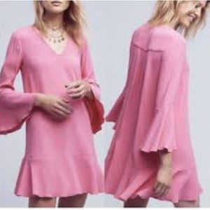 Anthropologie HD in Paris Bell- Sleeve Shift Dress